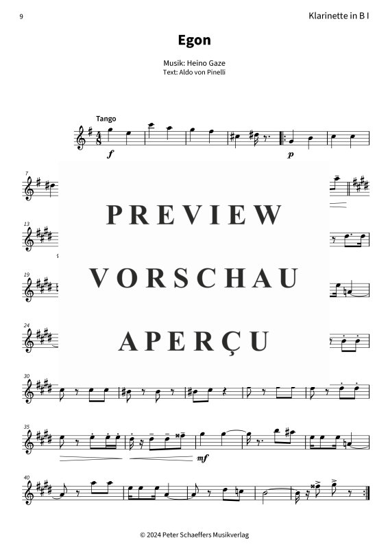 Product gallery: Page 11 of 11 Egon - Schwungvoller Tango-Schlager, Friedel Hensch & Die Cypres, Woodwind Quartet