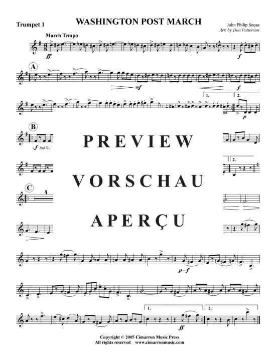 gallery: Washington Post Marsch , , (Blechbläserquintett)