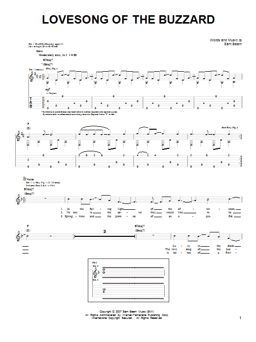 Product gallery: Page 1 of 1 Lovesong Of The Buzzard, Iron & Wine