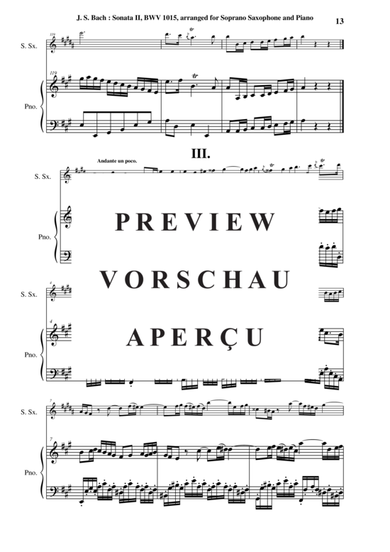 gallery: Sonata in A Dur BWV 1015 , , (Sopran Saxophon und Klavier)
