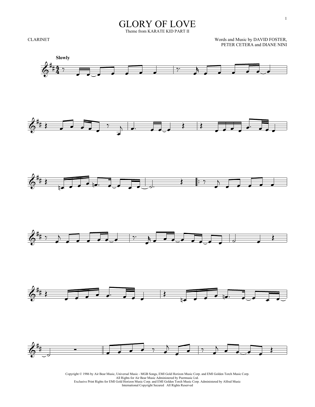 Product gallery: Page 1 of 1 Glory Of Love, Peter Cetera