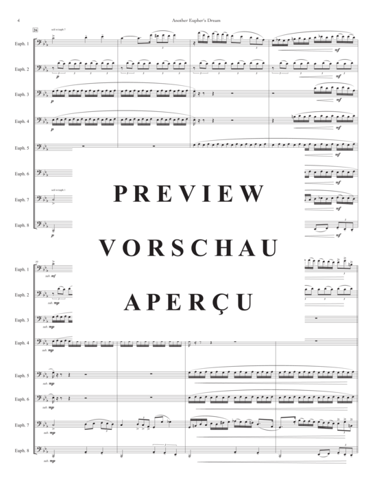 Product gallery: Page 5 of 21 Another Eupher´s Dream , , (Euphonium Ensemble 8 parts)