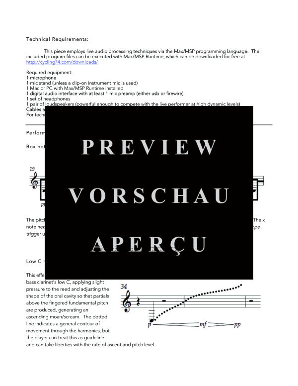 Product gallery: Page 6 of 11 Shovelhead, , (Baritone saxophone solo and electronics)