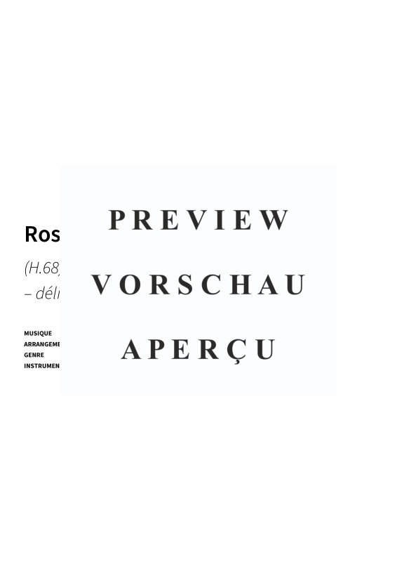 Produktgalerie: Seite 3 von 5 Rosemary - (H.68) Version simplifiée en sol majeur - délicate, chaleureuse et nostalgique, , Klavier Solo