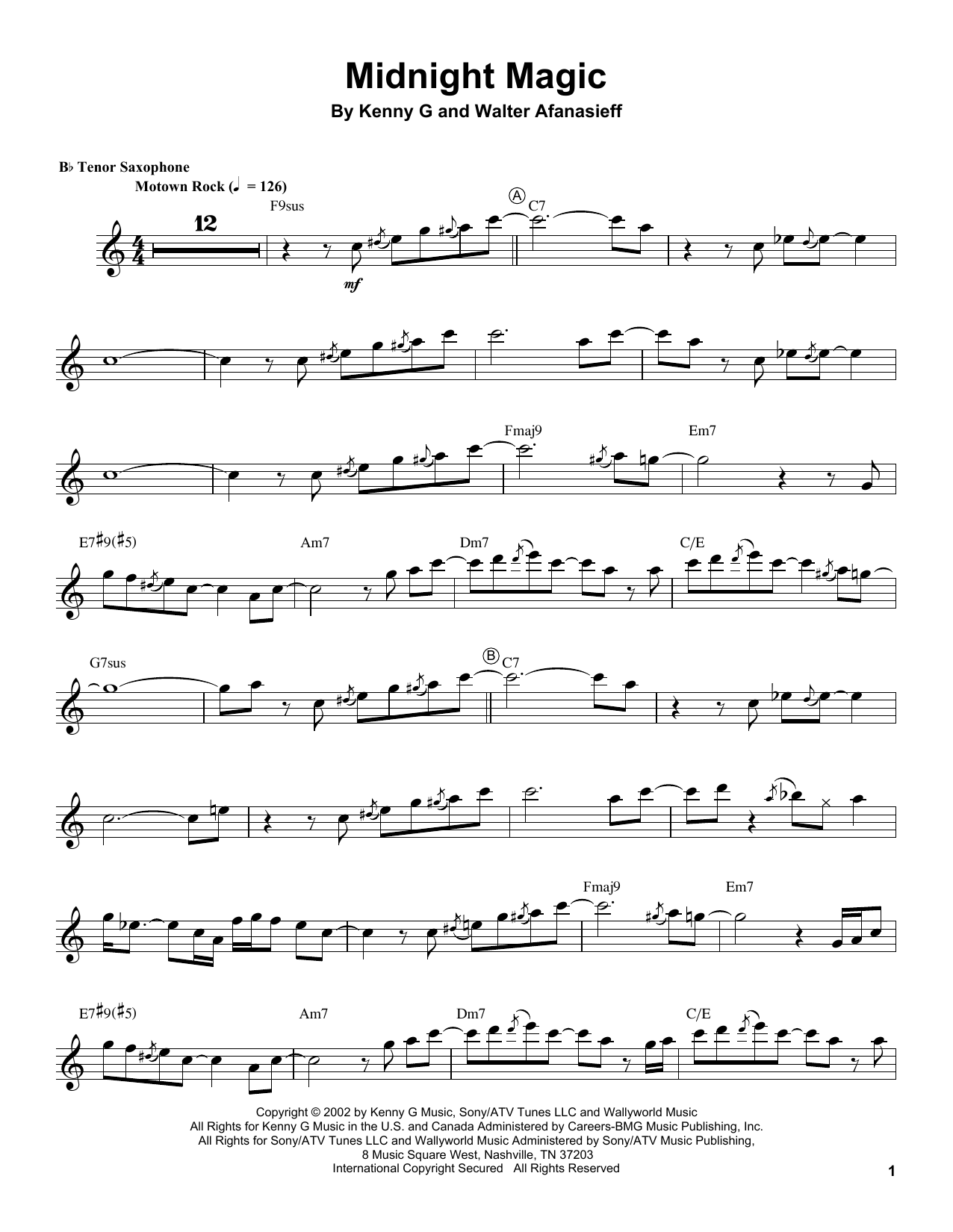 Product gallery: Page 1 of 1 Midnight Magic, Kenny G