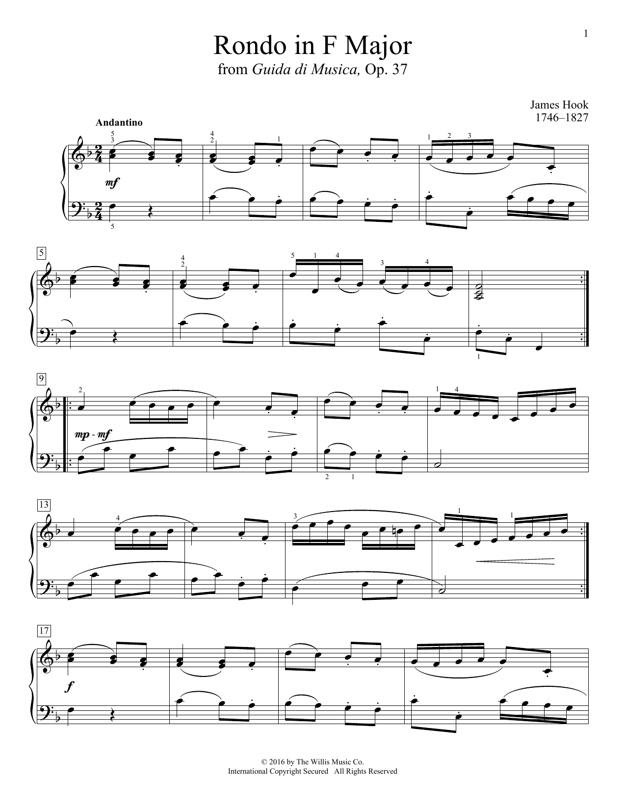 Product picture to: Rondo In F Major