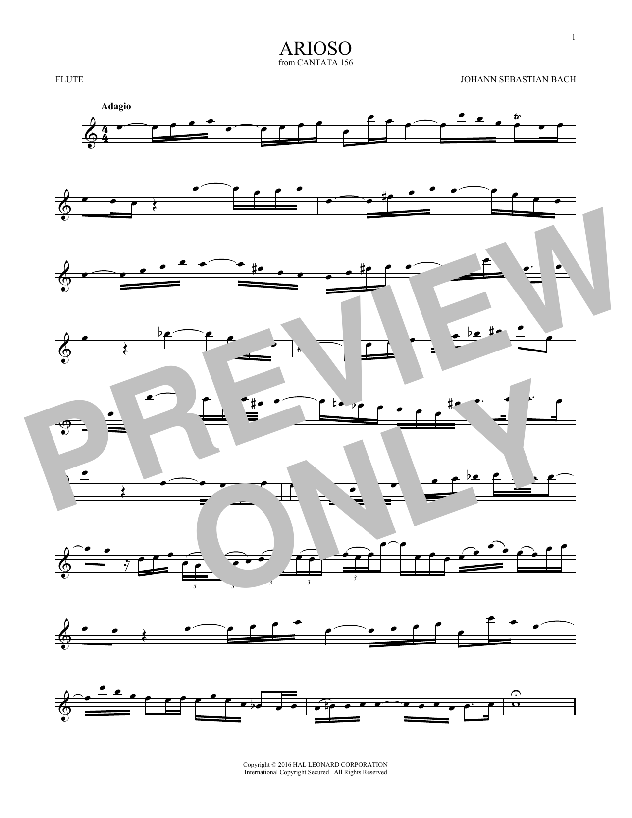 Product gallery: Page 1 of 1 Arioso, Johann Sebastian Bach