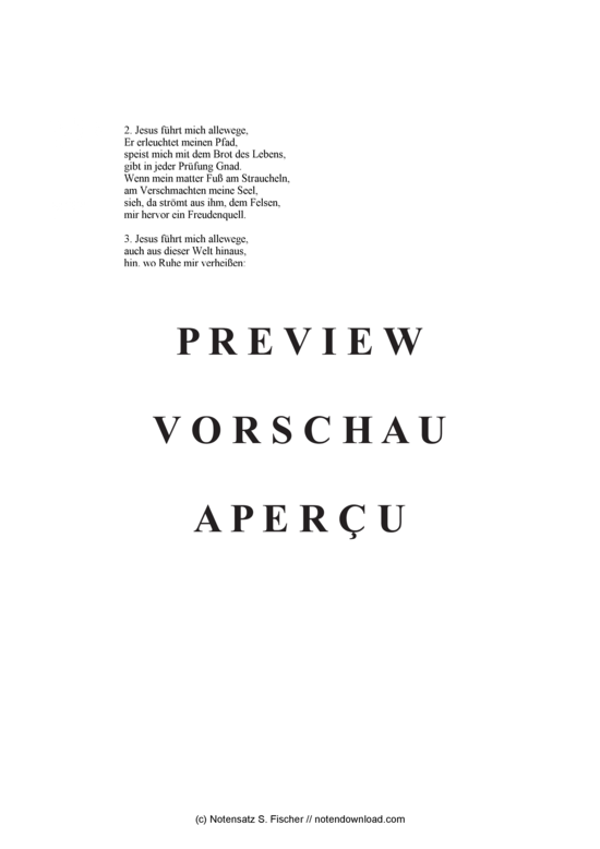 Produktgalerie: Seite 3 von 3 jesus führt mich allewege , , (Gemischter Chor)