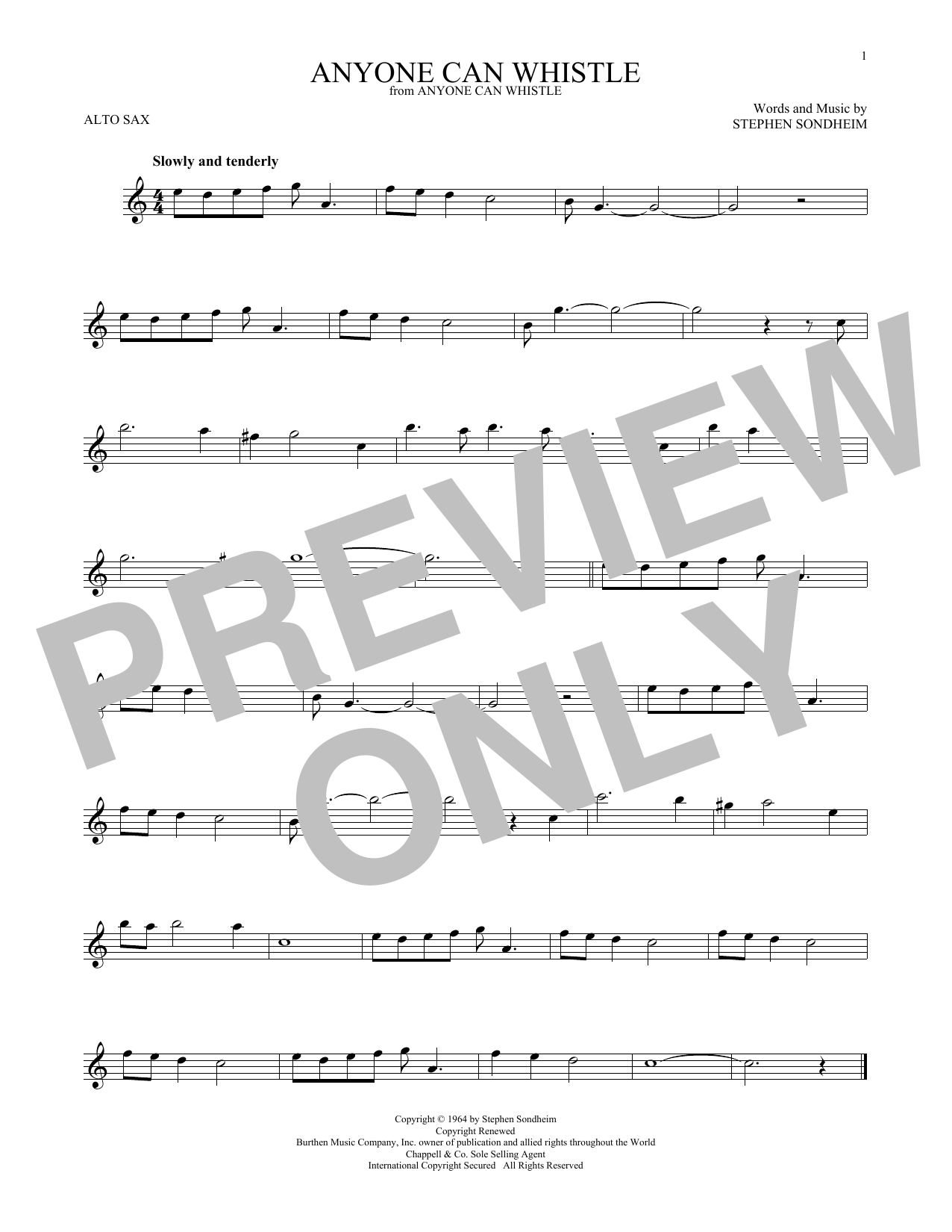 Product gallery: Page 1 of 1 Anyone Can Whistle, Stephen Sondheim