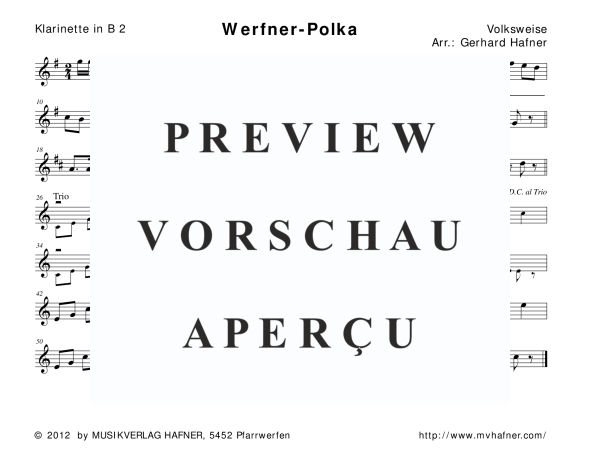 gallery: Werfner-Polka, , (Holz- und Blechbläser)