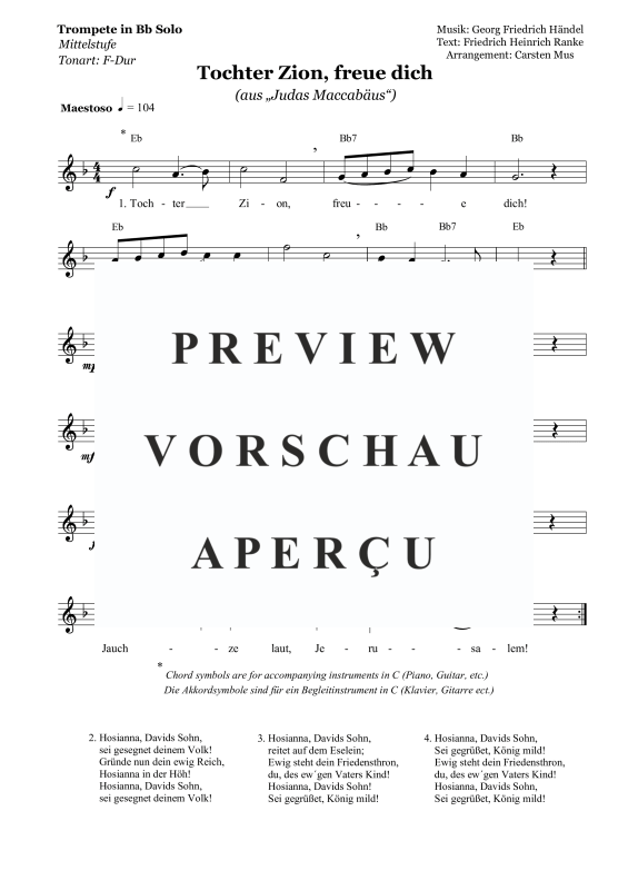 Produktbild zu: Tochter Zion, freue dichGeorg Friedrich Händel