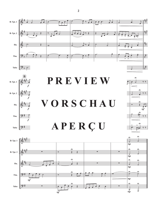 Produktgalerie: Seite 4 von 9 Shenandoah , , (Blechbläser Quintett)