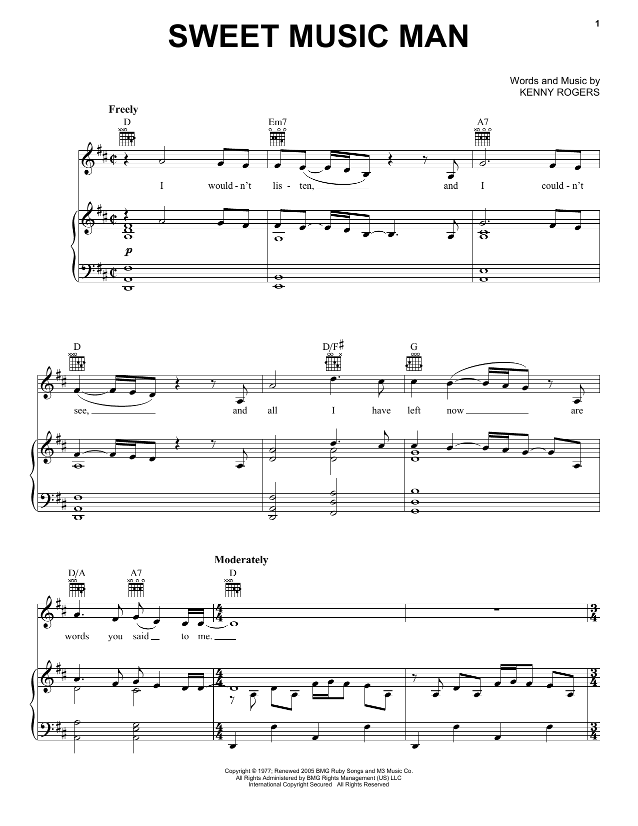 Product picture to: Sweet Music Man