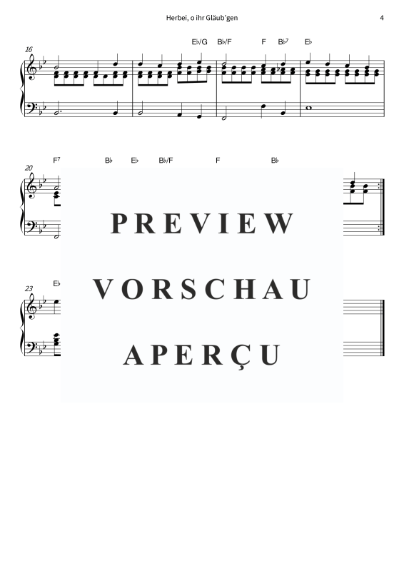 Produktgalerie: Seite 6 von 6 Herbei, o ihr Gläub´gen - Ein zeitloser Weihnachtsklassiker, , Klavier Solo