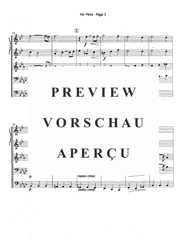Produktgalerie: Seite 5 von 11 Per Pieta, , Blechbläser Quintett