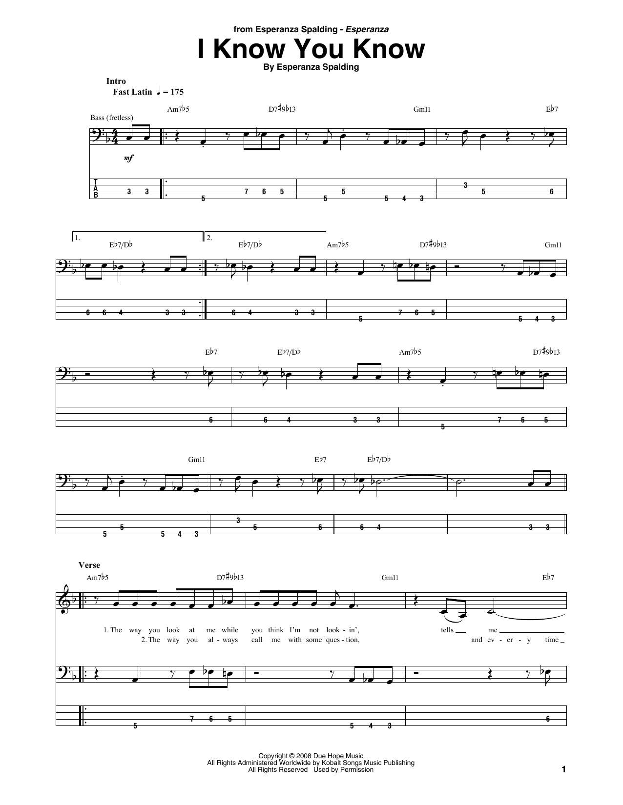 Produktgalerie: Seite 1 von 1 I Know You Know, Esperanza Spalding