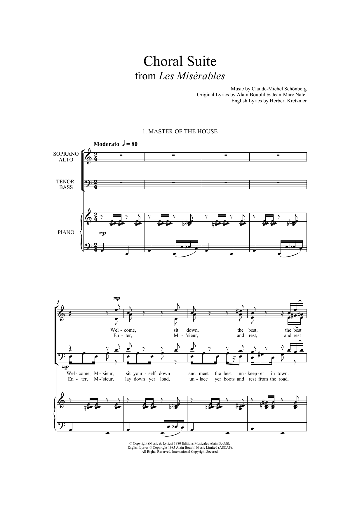 Product picture to: Choral Suite From Les Miserables (arr. Francis Shaw)