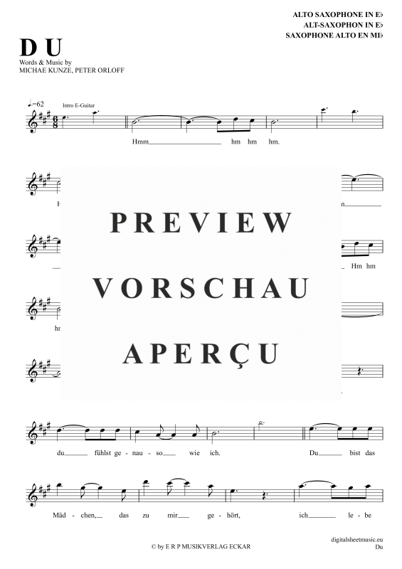 Product gallery: Page 2 of 5 Du, Maffay, Peter, Alt-Sax