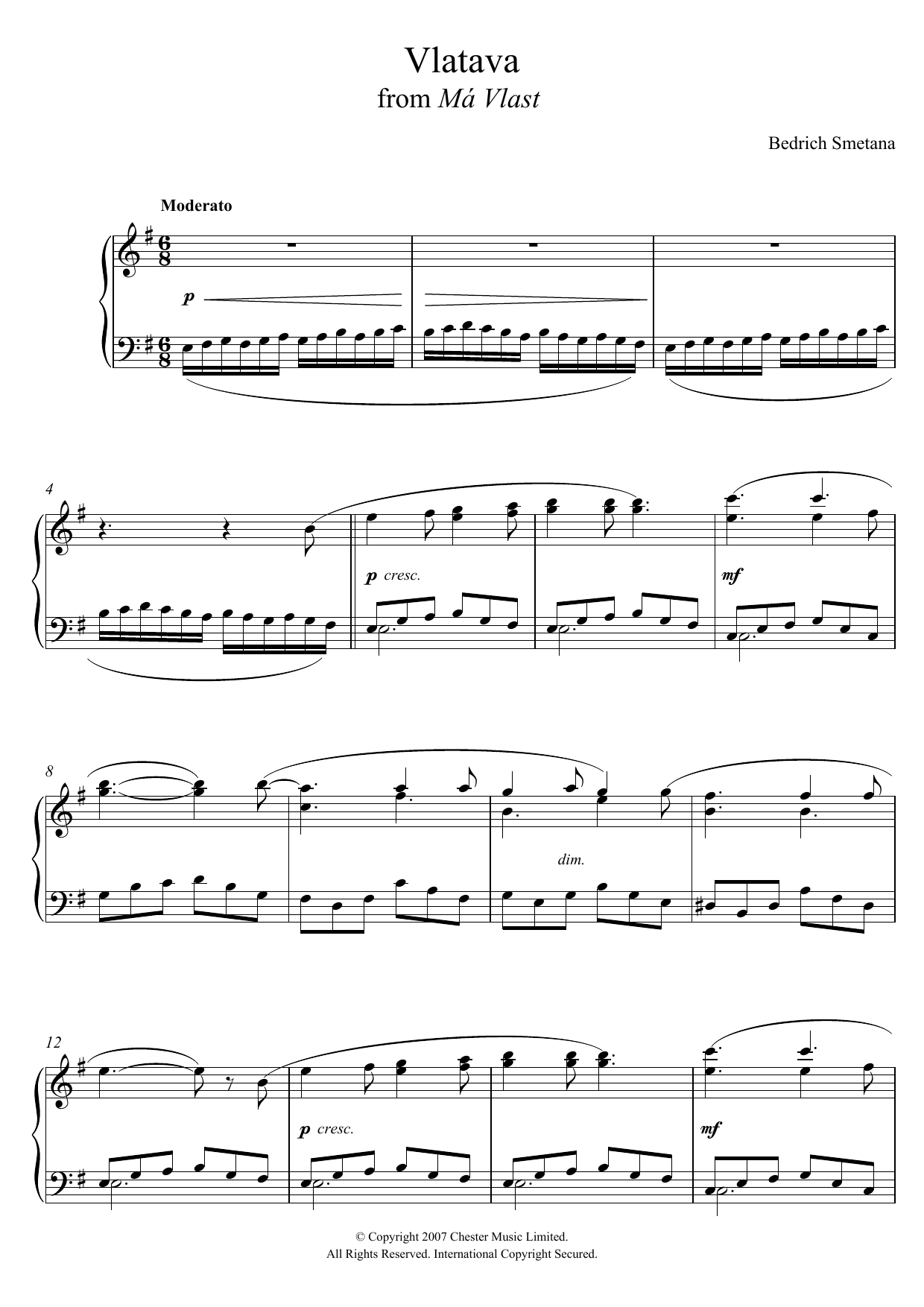 Product gallery: Page 1 of 1 Vlatava (from 'Ma Vlast'), Bedrich Smetana