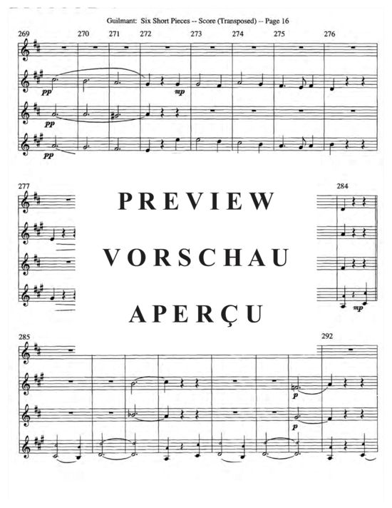 gallery: Sechs kurze Stücke, Op. 48 , , (Saxophon Quartett SATB)