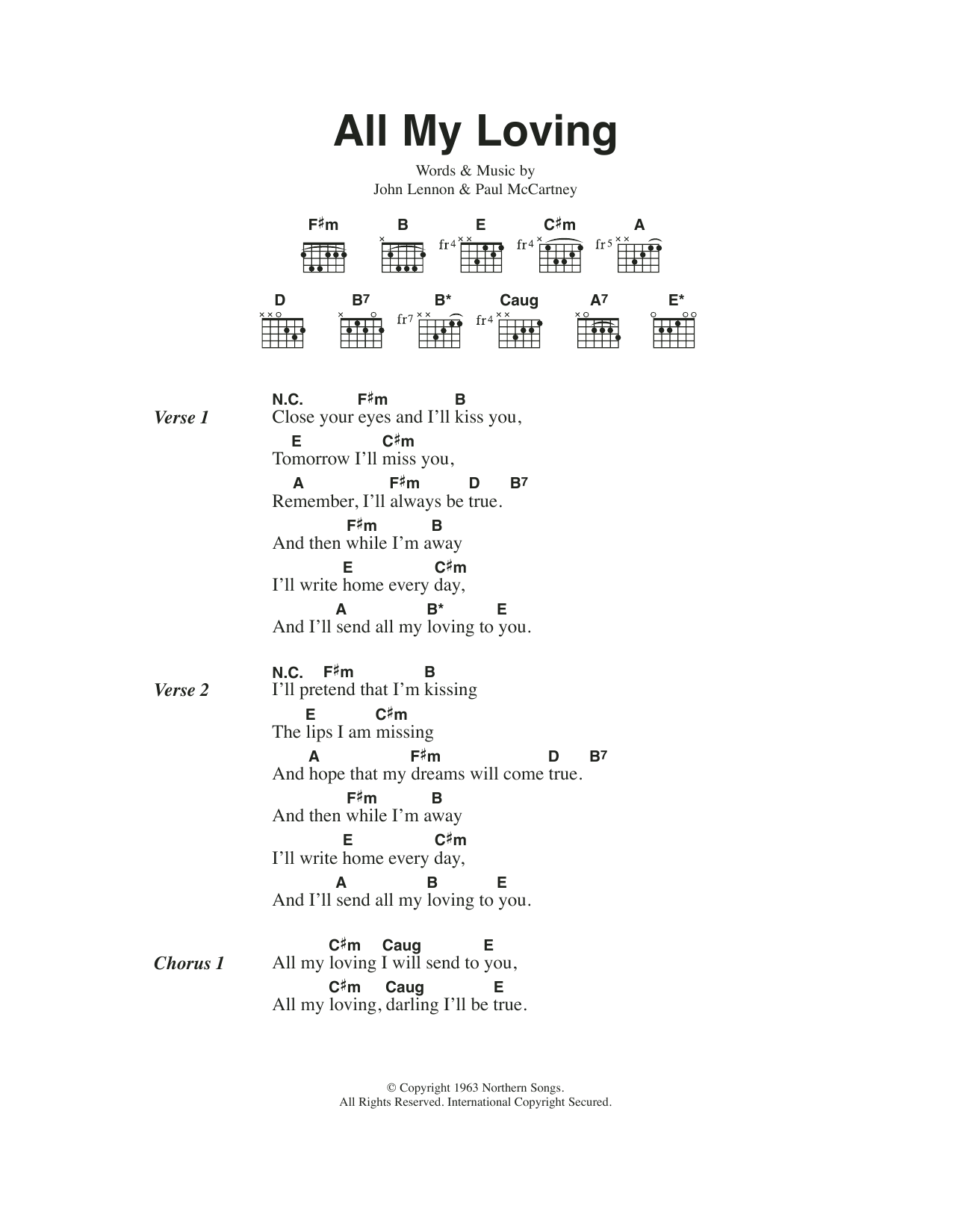 Produktbild zu: All My Loving