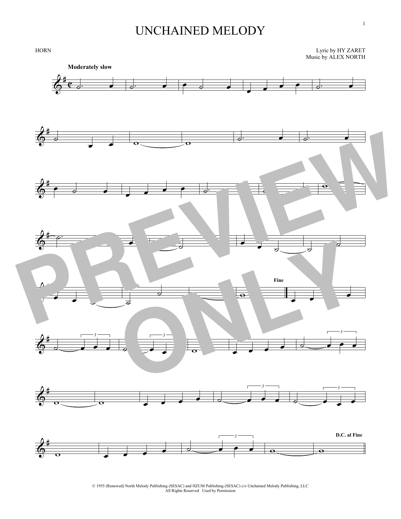 Produktgalerie: Seite 1 von 1 Unchained Melody, The Righteous Brothers, Horn