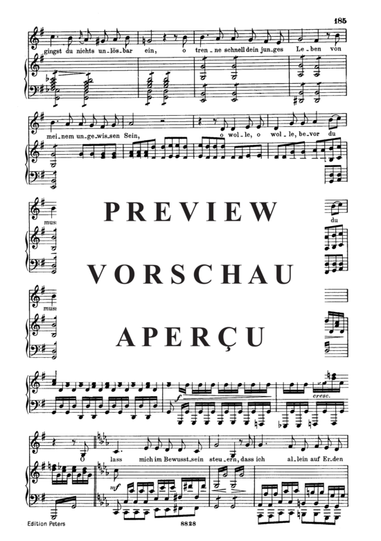 Product gallery: Page 6 of 13 Schiffers Scheidelied D.910, , Low Voice and Piano