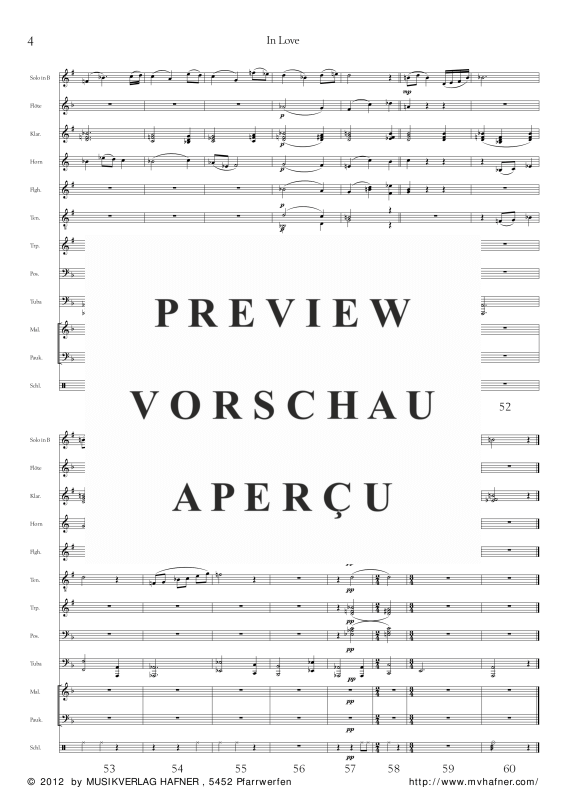 Product gallery: Page 9 of 11 In Love - Ballade, , (large wind orchestra and flugelhorn solo)