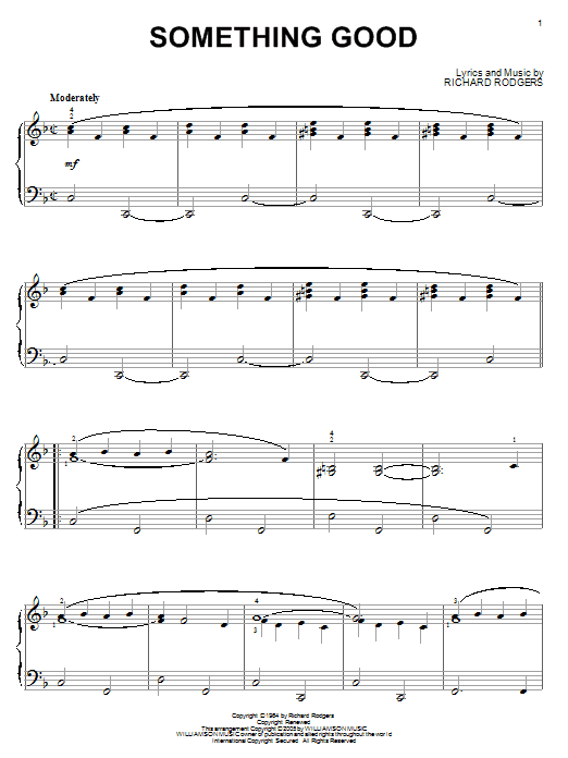 Product gallery: Page 1 of 1 Something Good (from The Sound of Music), Rodgers & Hammerstein