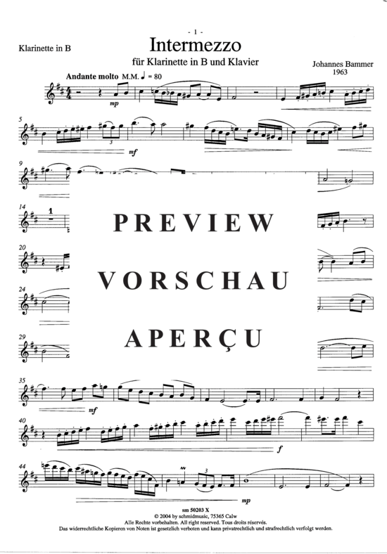 Product gallery: Page 3 of 6 Intermezzo , , (piano + clarinet)