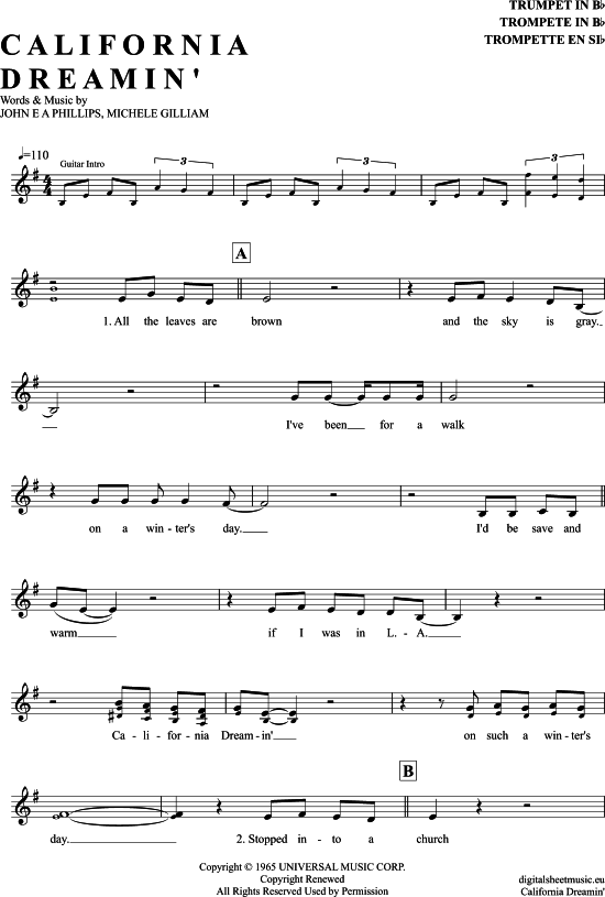 Produktbild zu: California Dreamin´ Mamas & Papas