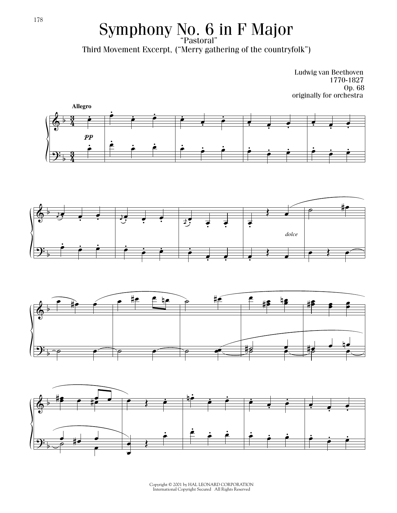 Produktbild zu: Symphony No. 6 In F Major ("Pastoral") Third Movement