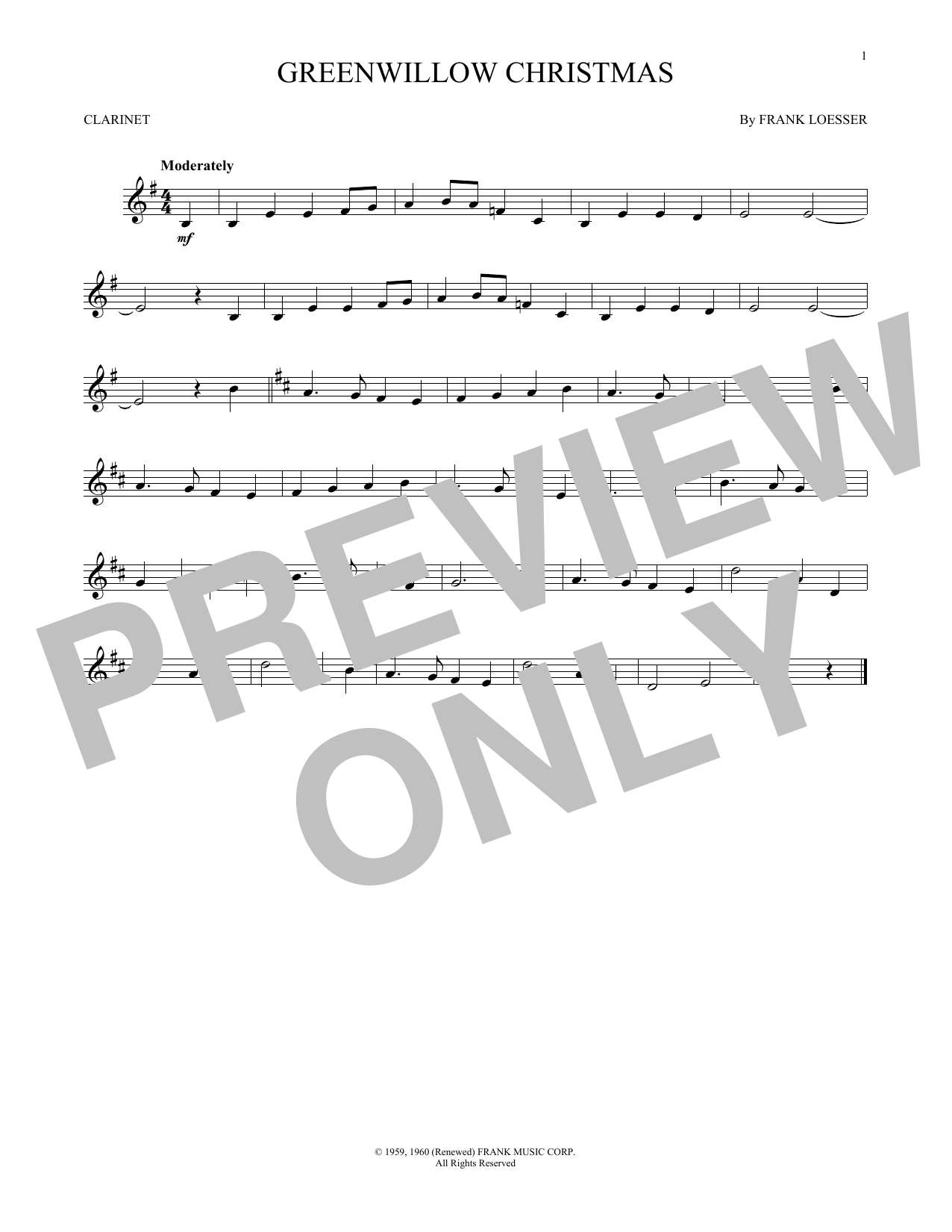 Product gallery: Page 1 of 1 Greenwillow Christmas, Frank Loesser