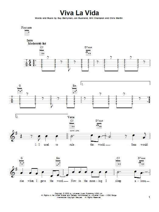 Product gallery: Page 1 of 1 Viva La Vida, Coldplay