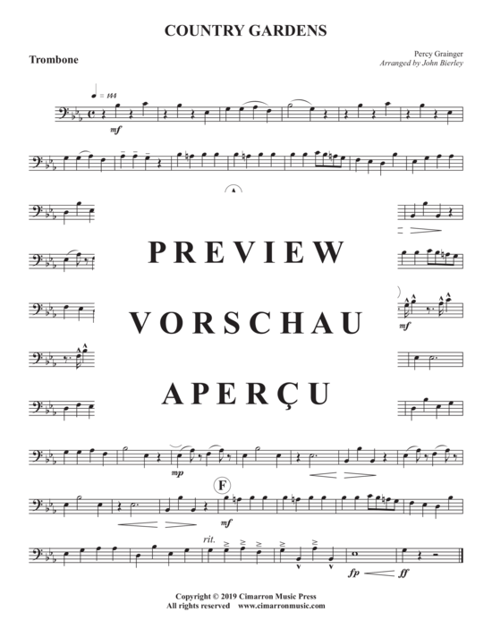 Produktgalerie: Seite 10 von 11 Country Gardens , , (Blechbläser Quintett)