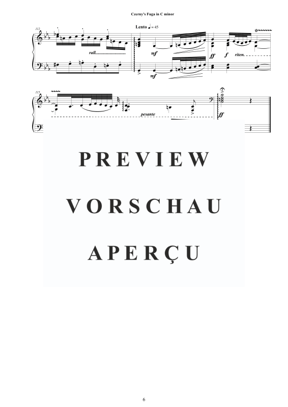 Produktgalerie: Seite 7 von 7 Fuga in C minor Op.200, , Klavier Solo