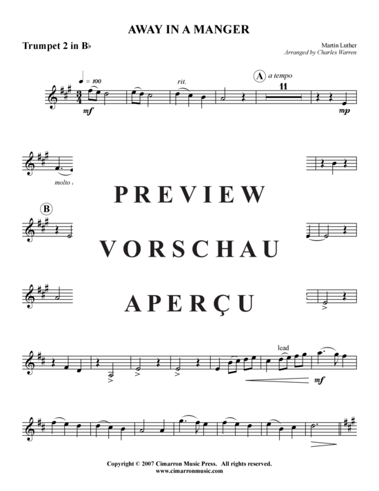 Produktgalerie: Seite 12 von 15 Away in the Manger , , (Blechbläserquintett)