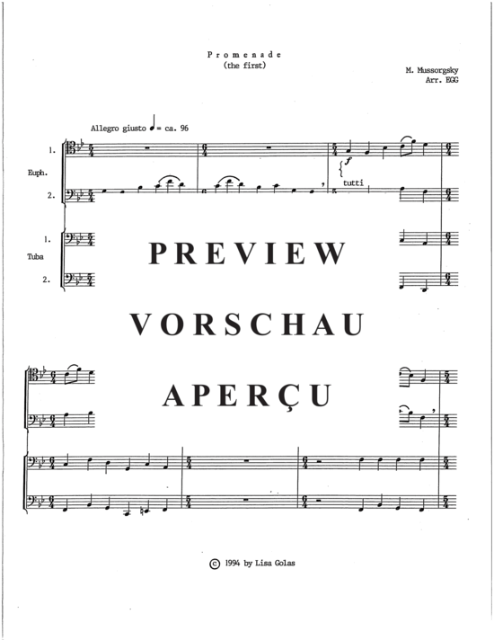 Product gallery: Page 3 of 11 Promenade , , (Tuba Quartett EETT)