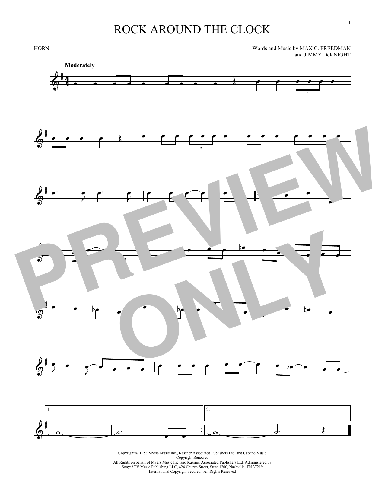 Produktgalerie: Seite 1 von 1 Rock Around The Clock, Bill Haley & His Comets, Horn