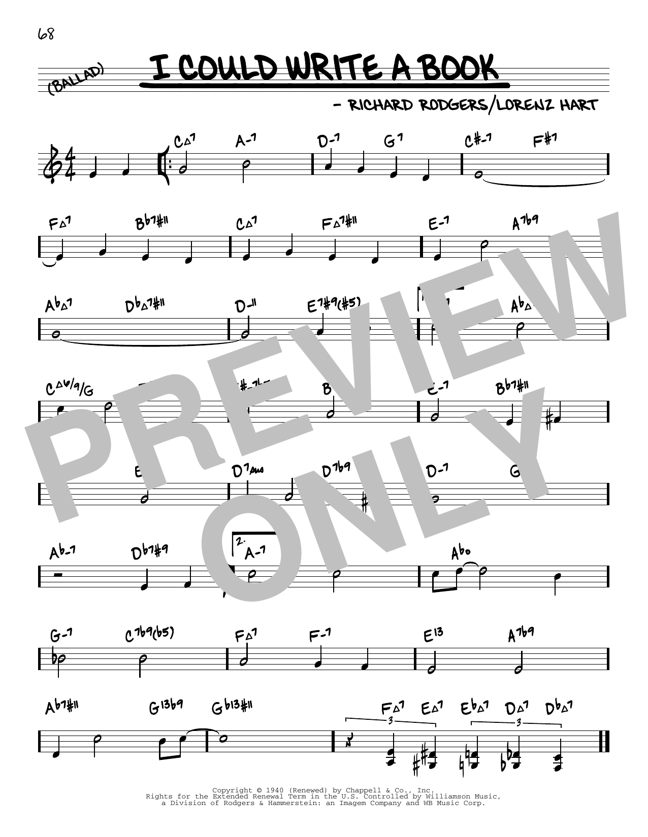 Produktbild zu: I Could Write A Book (arr. David Hazeltine)