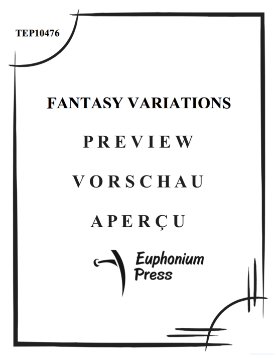 Produktgalerie: Seite 2 von 21 Fantasy Variations , , (Flöte, Tuba + Klavier)