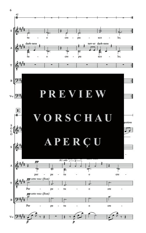 Produktgalerie: Seite 9 von 11 Body of the Moon, , Solo Gesang, Gemischter Chor, Violoncello und Trommel