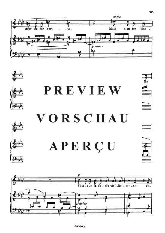 Product gallery: Page 5 of 6 Dans la forêt de septembre Op.85 No.1, , High Voice and Piano