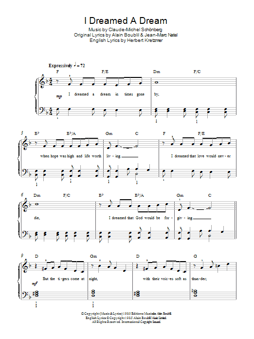 Produktbild zu: I Dreamed A Dream (from Les Miserables)