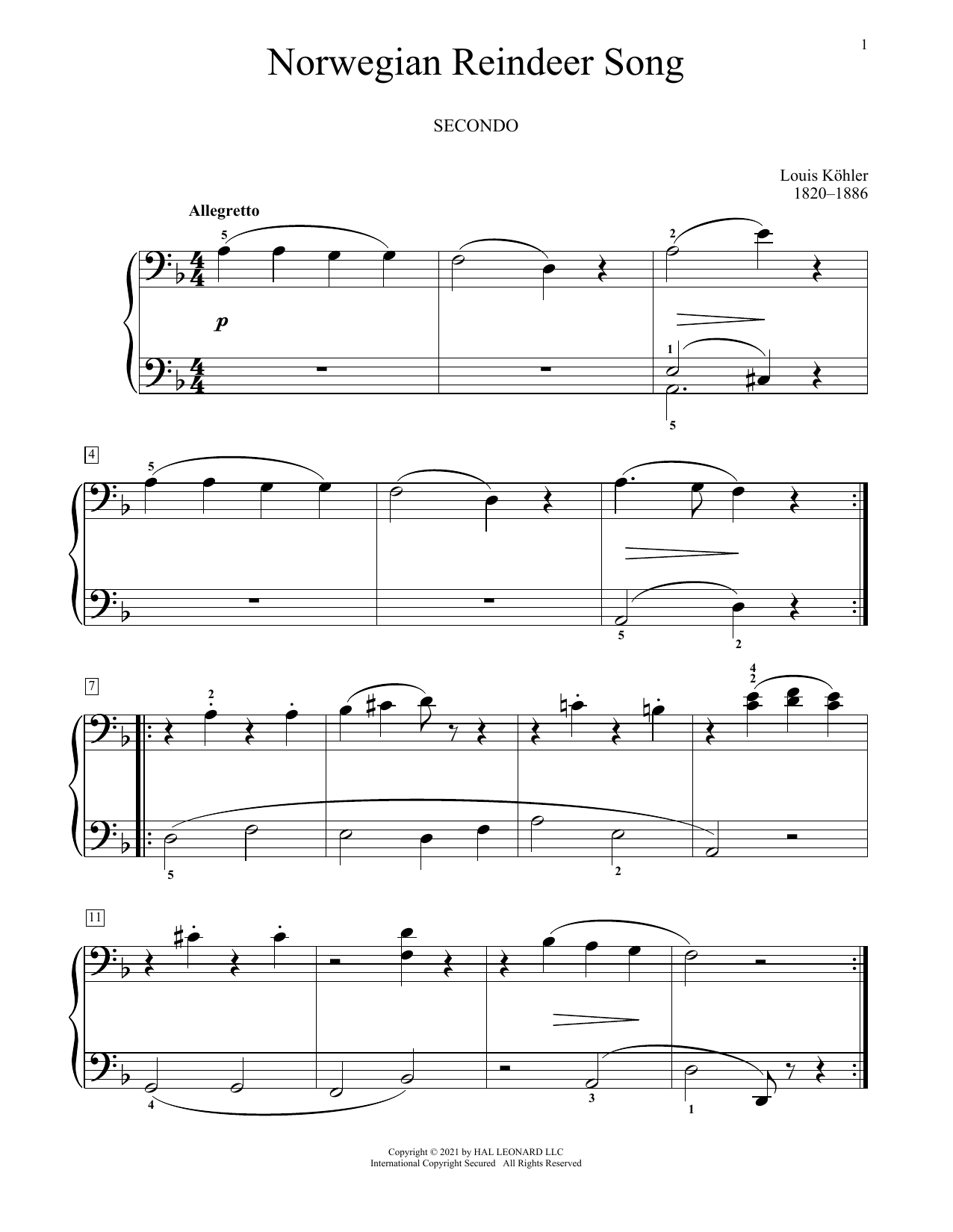 Produktbild zu: Norwegian Reindeer Song