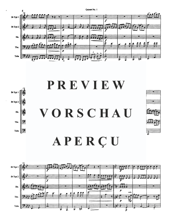 Produktgalerie: Seite 10 von 11 Quintet No. 1, , Blechbläserquintett