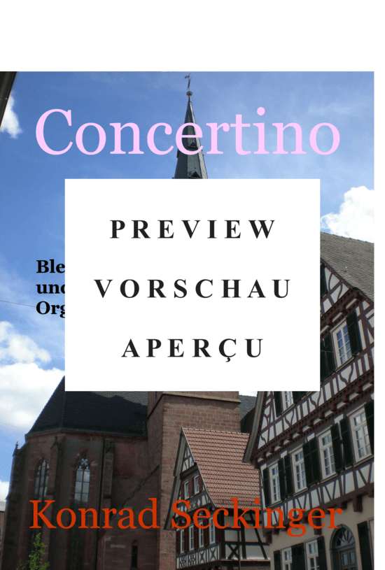 gallery: Concertino , , (Blechbläserquintett + Orgel) Partitur