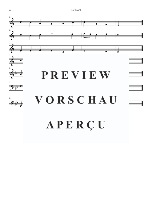 Produktgalerie: Seite 5 von 11 The 1st Noel, , BlechblÀser Ensemble