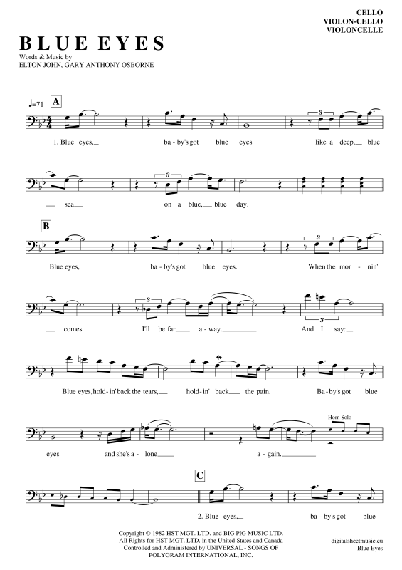 Produktbild zu: Blue EyesElton John