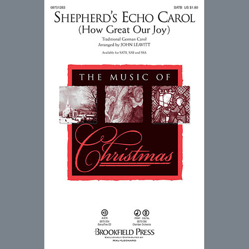 Product picture to: Shepherd's Echo Carol (How Great Our Joy) (arr. John Leavitt)